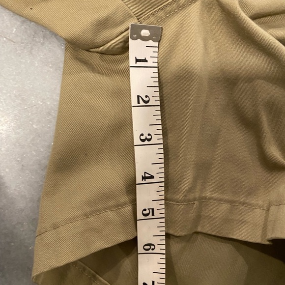 VTG 80s L.L. Bean Mens Khaki Tan Camp Hiking Shorts Flat Front Retro Size 36 - Picture 7 of 10